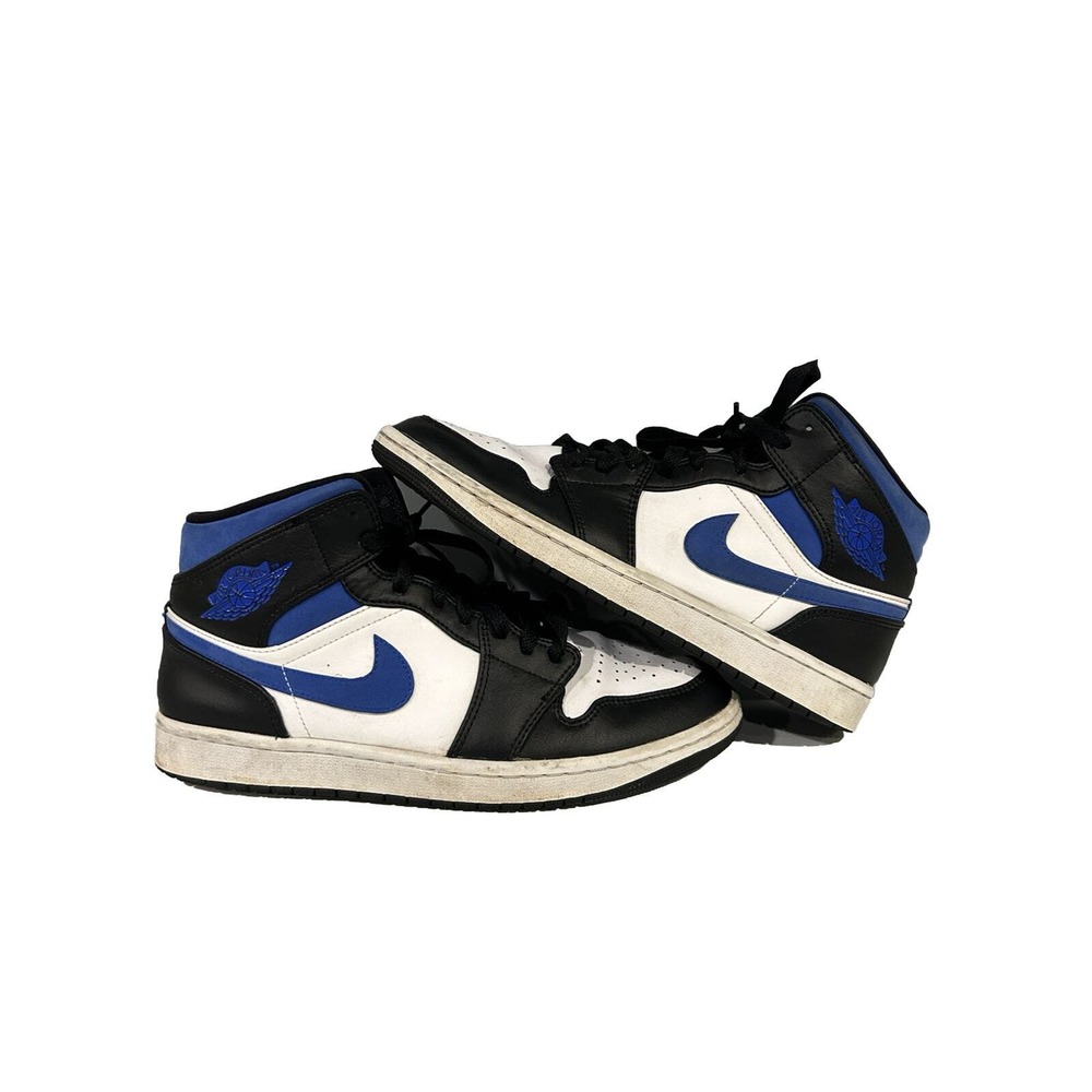 Nike Air Jordan 1 Mid Racer Blue Sz- 10.5‎ Pre-owned 554724-140